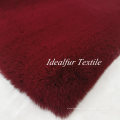 Soft Wine Red Rabbit Fake Fur Animal Faux Fur